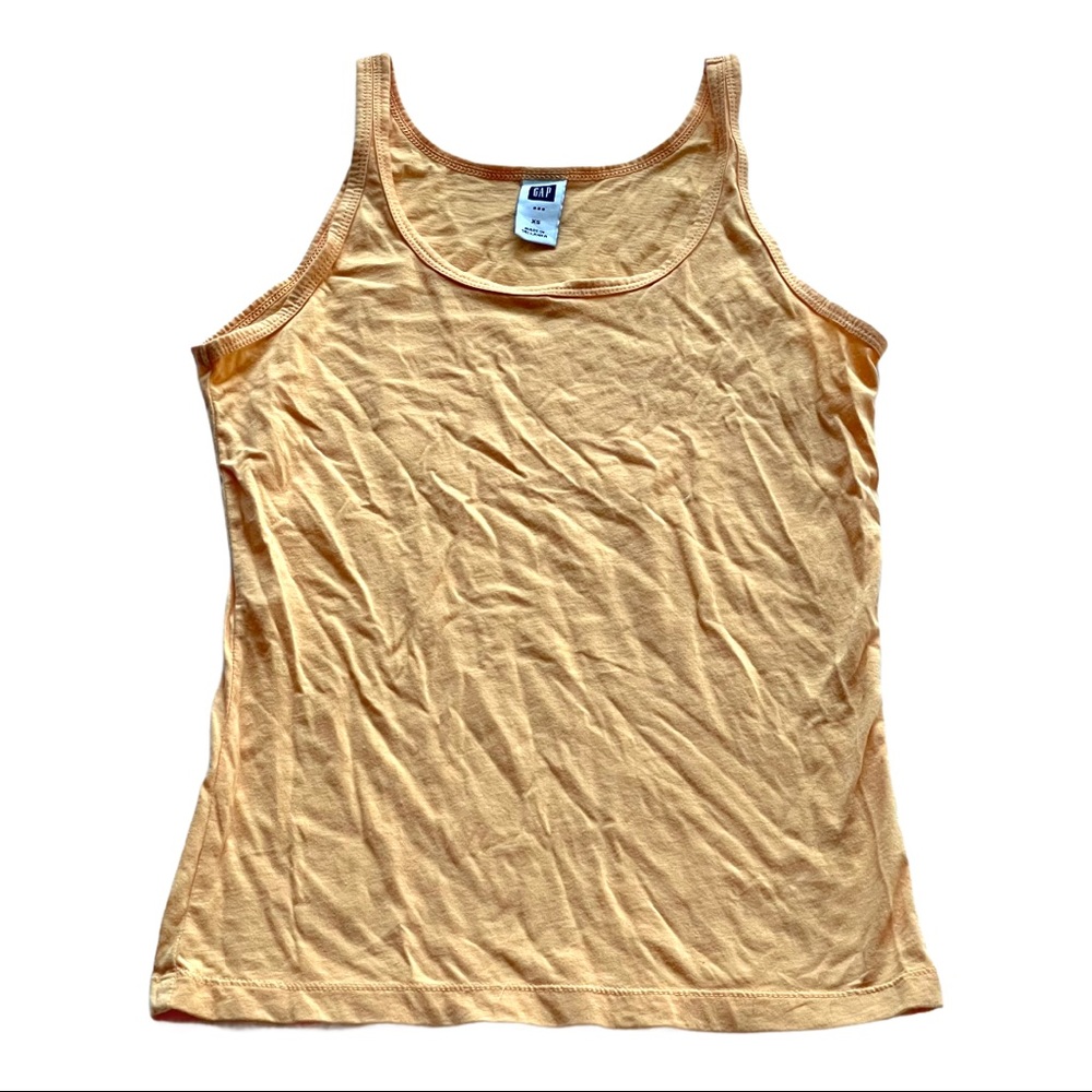 VINTAGE 2001 GAP EUC! light orange cotton tank top XS